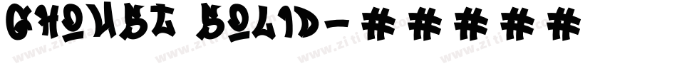 Ghoust Solid字体转换